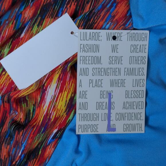 LuLaRoe Geometric Randy Tee  - Size L - NWT/Flaw - Picture 8 of 9